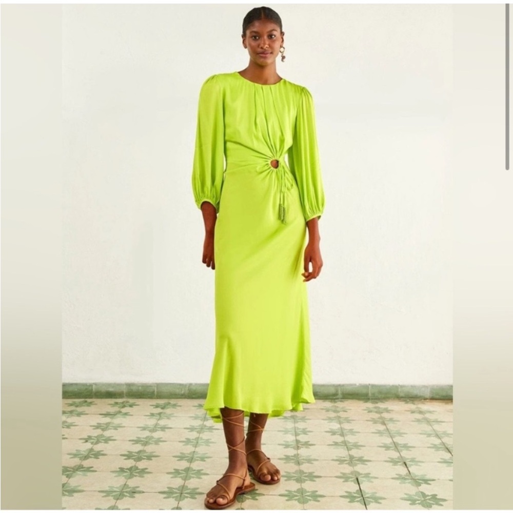 FARM Rio Mustard Long Sleeve Dress - Picture 12 of 13